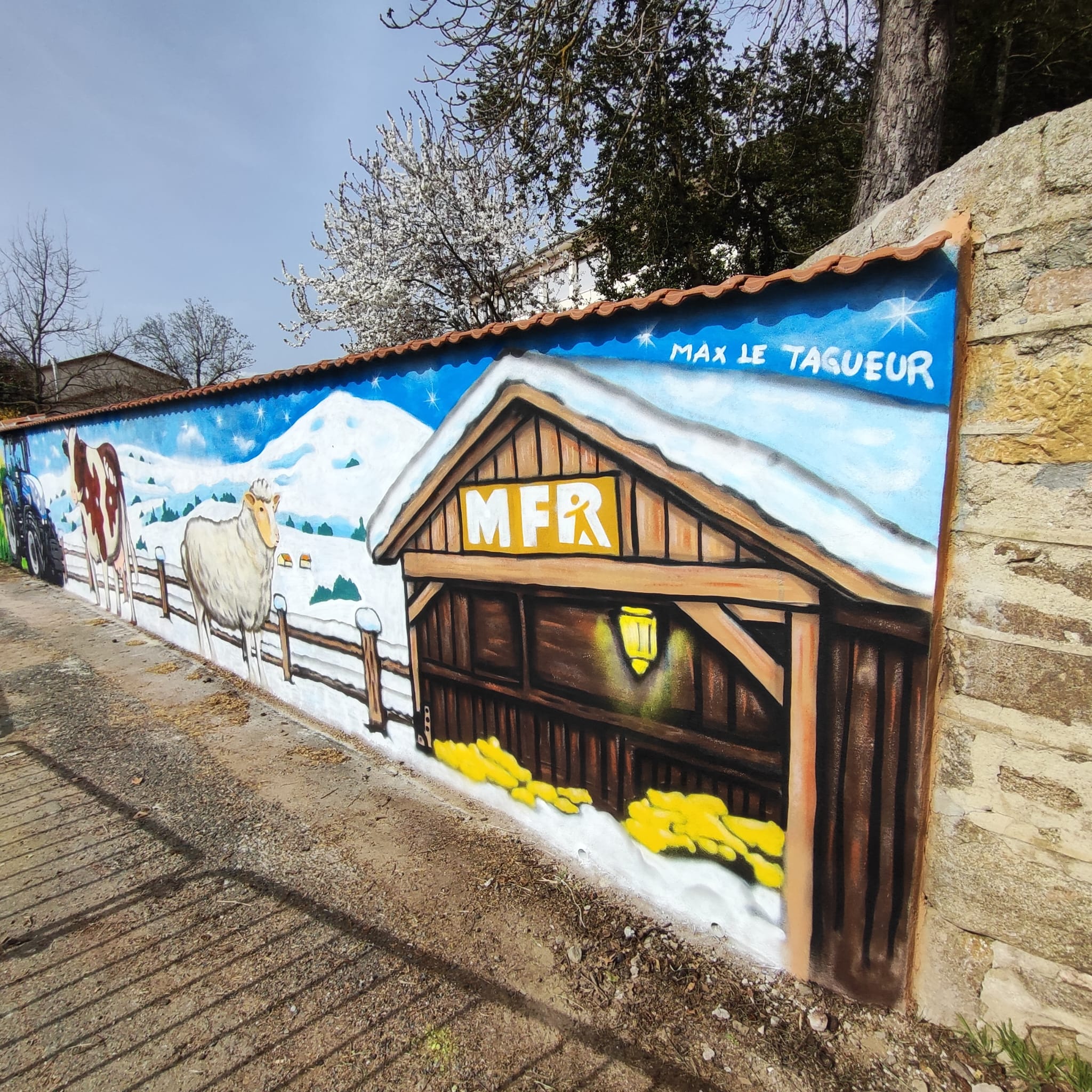 Fresque personnalisée pour un projet sur mesure